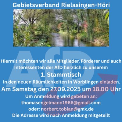 Event-Flyer Stammtisch